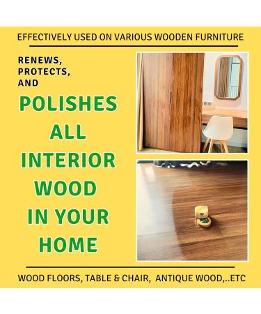 WoodWax - Natural Beeswax Furniture Polish & Protector for Doors Tables Chairs Cabinets | 8.85 Fl oz - Shine & Care for Your Home - Buy Online on GoSupps.com