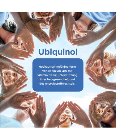 Healthspan Ubiquinol 100mg - 60 Vegan Capsules | Coenzyme Q10 & Vitamin B1 for Heart Health & Energy Metabolism - Buy Online on GoSupps.com