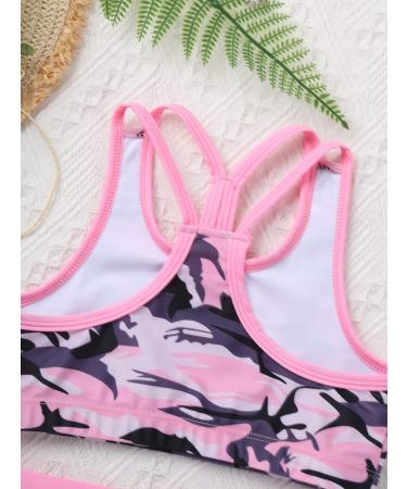 Moily Girls Camo Pink Gymnastics/Dance Two Piece Outfit 7-8 - Buy Online on GoSupps.com