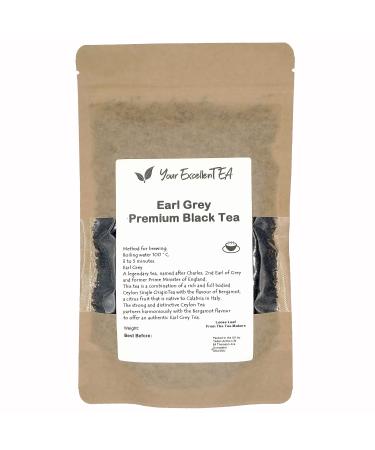 Your ExcellenTEA - Earl Grey Black Loose Leaf Tea - 100g - Buy Online on GoSupps.com