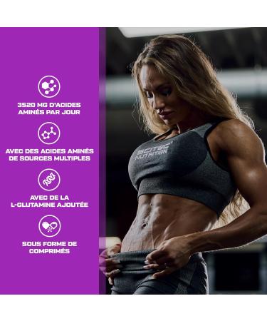 Scitec Nutrition Amino 5600 Tablets Essential Amino Acids & BCAAs with L-Glutamine Promotes Muscle Recovery and Growth Whey Protein & Casein Formula 500 Tablets - Buy Online on GoSupps.com