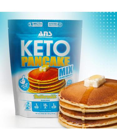 ANS PERFORMANCE KETO PANCAKE MIX Buttermilk 454g - Buy Online on GoSupps.com