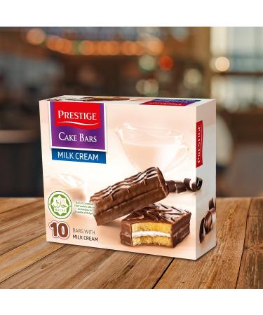 Prestige Strawberry Cream Cake Bars Milk Cream HALAL Cake Bars and Cocoa Cream HALAL 300g | Sponge Cake Bars | 10 Cake Bars In a Pack (Mixed 3 Pack) Mixed 100 g (Pack of 3) - Buy Online on GoSupps.com