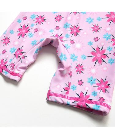Bonverano Baby Girls UPF 50+ UV Protection Sunsuit with Sun Cap - Pink 3-6Months - Buy Online on GoSupps.com