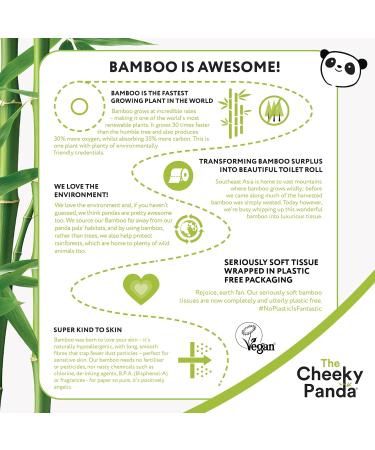 Buy The Cheeky Panda Eco Bamboo Toilet Paper - 3-Layer 9 Rolls x 200 Sheets Plastic-Free 2-Pack | Sustainable Klopapier for International Shipping - Buy Online on GoSupps.com