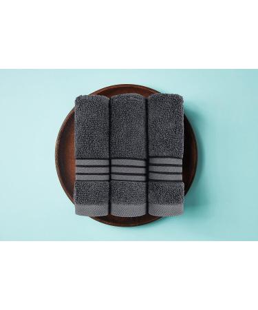 Utopia Towels 8-Piece Luxury Towel Set - 600 GSM 100% Ring Spun Cotton - Grey - Ideal for Bathroom, Sports, and Hotel - Buy Online on GoSupps.com