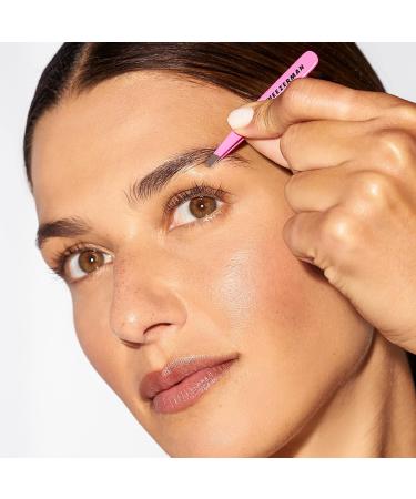 Tweezerman Stainless Steel Mini Slant Tweezer - Neon Pink - 1 Count - Buy Online on GoSupps.com