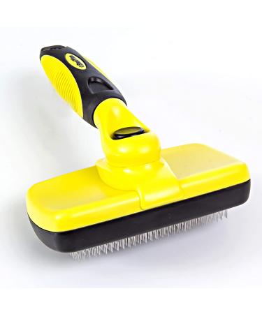 ShedTitan Self Cleaning Slicker Brush & Dematting Comb Kit - Ideal for Dogs, Goldendoodles, Poodles, Cats - Removes Mats & Tangles from Pet Fur - Buy Online on GoSupps.com