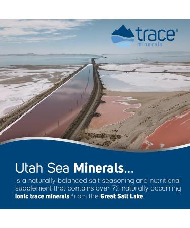 Trace Minerals Utah Sea Minerals - 100% Natural Ocean Derived Supplement - Buy Online on GoSupps.com