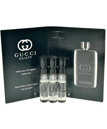 Gucci Guilty Sample Perfume MEN Guilty Guilty PARFUM Spray Pour Homme Size 1.5 ML / 0.05 (set of 3) 0.05 Fl Oz (Pack of 1) - Buy Online on GoSupps.com