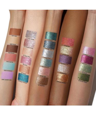 Buy Oulac Glitter Eyeshadow Liquid - Metallic Eyelid Shadow & Eyeliner | Vegan Cruelty-Free | Smooth Shimmer Finish in Digital Lavender | 5.4g - Buy Online on GoSupps.com