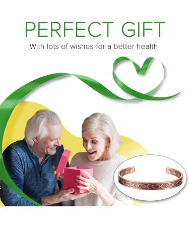 Shop Vintage Copper Bracelets for Women - Adjustable Fish Pattern Magnetic Jewelry - Buy Online on GoSupps.com
