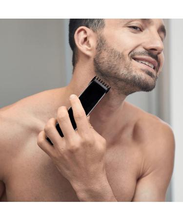 Groom Essentials Electric Hair and Beard Trimmer for Men - Cordless Grooming Kit with Charging Base Rechargeable Sideburn Trimmer 4 Trimming Guides & LED Indicator for Precision Grooming - Buy Online on GoSupps.com