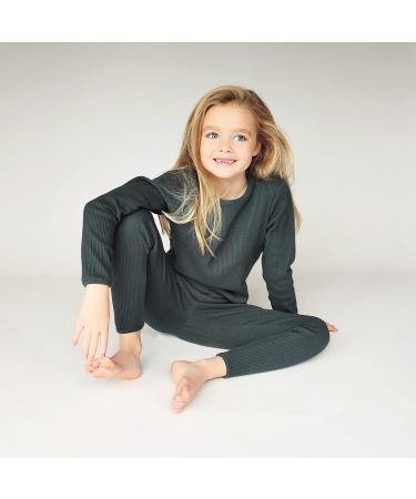 DreamBuy 20 Colours Ribbed Pyjama/Tracksuit/Loungewear Unisex | 7-8 Years | Pine - Buy Online on GoSupps.com