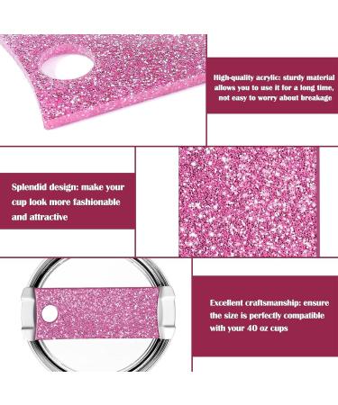 12 Pcs Acrylic Cup Nameplate Handmade Lid Labels Glitter Acrylic Nameplate Cards for 30/40 oz Cups Unique Gift Handmade Acrylic Cup Labels Multi-Color J - Buy Online on GoSupps.com