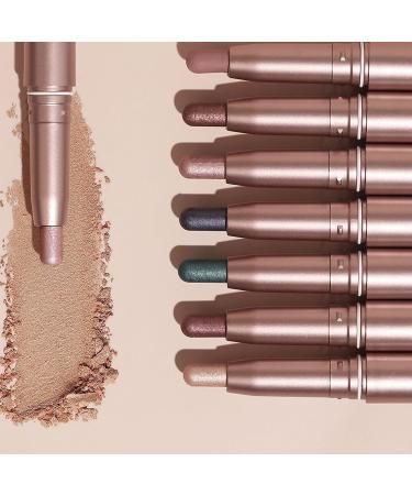 MCAORI Double End Glitter Matte Eyeshadow Stick Pencil Eyeshadow Makeup Waterproof Bicolor ShimmersCosmetics Beauty Makeup Tool - Buy Online on GoSupps.com