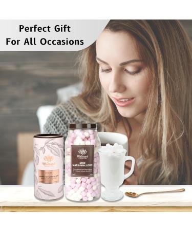 Whittard of Chelsea Luxury White Hot Chocolate Gift Set Bundle with Luxury White Hot Chocolate Mini Marshmallows & Glass Mug with Rose Gold Spoon Hot Chocolate Gifts for Her/Him - Buy Online on GoSupps.com