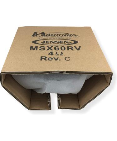 Jensen MSX60RVR 6.5 Marine Coaxial Speakers - Waterproof & UV Resistant (Pair, Graphite Gray) - Buy Online on GoSupps.com