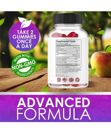 Nutrocell Apple Cider ACV Keto Gummies with Beetroot and Pomegranate - Supports Healthy Weight, Energy, Digestion, Detox - 100% Natural Ingredients - Buy Online on GoSupps.com