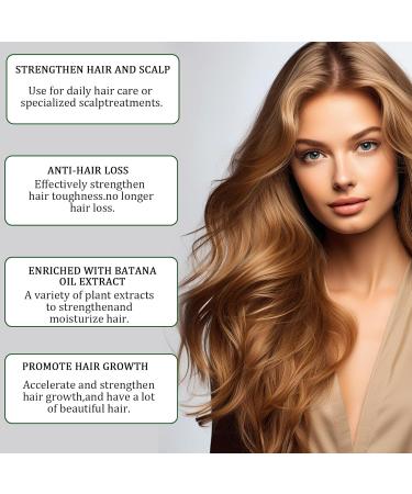 Batana Oil for Hair Growth Botana Oil Botana Hair Growth Oil Raw Batana Oil Organic Batana Oil Botana Oil Organic Promote Hair Growth Repair Damaged Hair Suitable for Men and Women (100ml) - Buy Online on GoSupps.com