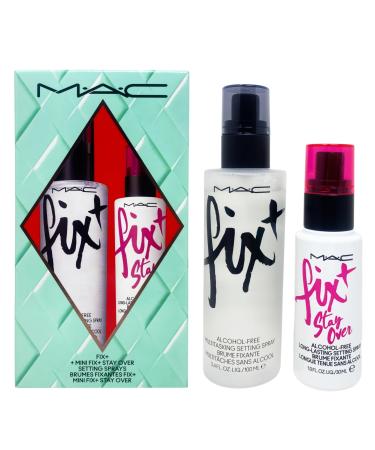 M A C Cosmetics Stay Put Fix+ Setting Spray Duo Gift Set