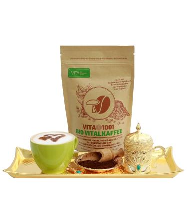 VITA1001 Organic Vital Coffee - Premium Reishi Coffee Blend with 2 Vital Mushrooms | 250g Pack for Wellness - Buy Online on GoSupps.com