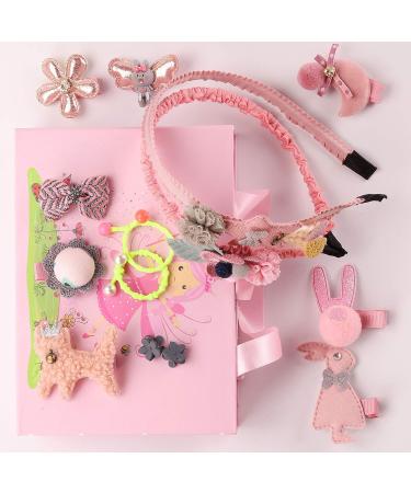 Seatecks Girl Hair Jewelry Gift Box - 46 Elastic Hair Ties Clips & Ponytail Holders - Exquisite Cartoon Design - Buy Online on GoSupps.com