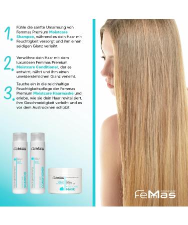  Femmas Femmas Moistcare Hair Care Kit with Shampoo Conditioner Mask 300ml Each - Buy Online on GoSupps.com