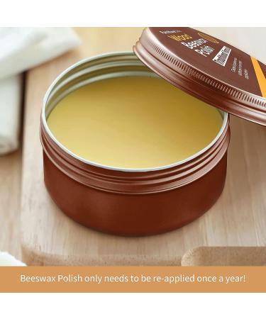 Furniture Clinic Traditional Beeswax Polish for Wood & Furniture | Wax for all Wood Types & Colors - Oak  Teak  Dark & Light Wood  6.8oz/200ml - Buy Online on GoSupps.com