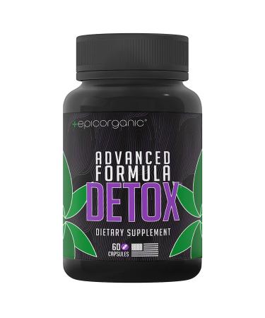 Epic Organic 10 Day Detox | Support for Ultimate Liver & Body Detox | Natural Detox Cleanse for Men & Women | Made in The USA | 60 Capsules