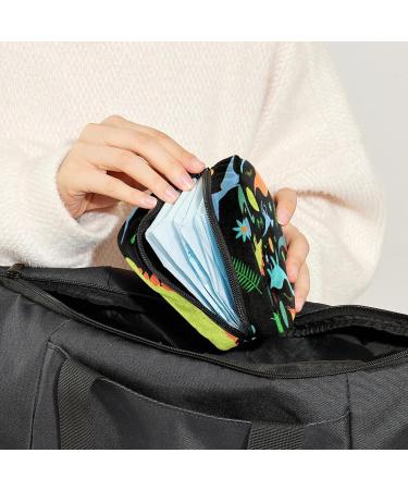 Colorful Dinosaur Period Bag | Sanitary Napkin Storage & Makeup Pouch Color2781 - Buy Online on GoSupps.com
