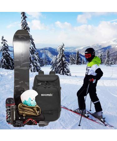 Ski Boot Bag 50L Waterproof Travel Backpack for Ski Gear & Accessories | Black | Men, Women, Youth - Buy Online on GoSupps.com