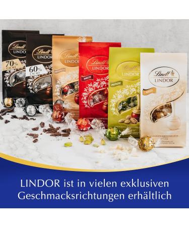 Lindt Lindor Dark Chocolate Mix | 4 x 136g Bags | Gourmet Praline Gift | Dark 60% & 70% Fillings - International Shipping Available - Buy Online on GoSupps.com