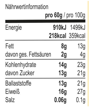 Seitenbacher Protein Bar Vanilla - Gluten-Free Glycerine-Free 27% Protein Pack of 4 (4x60g) - Healthy Snack for International Shipping - Buy Online on GoSupps.com