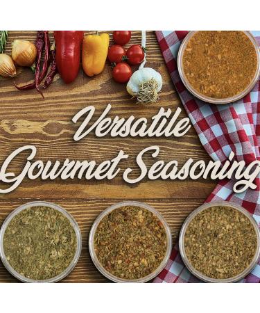World Seasonings Variety 8 Pack - Greek, Italian, French Fry, Mexican, Chipotle, Curry, Mediterranean, BBQ Dry Rub - Buy Online on GoSupps.com