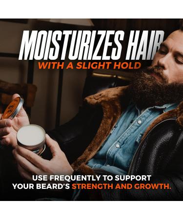 Wild Willies Beard Butter Leave-In Conditioner - Organic Beard Balm for Fast Growth & Softening - 2 Oz Pack of 2 - Bourbon Cedar - Buy Online on GoSupps.com