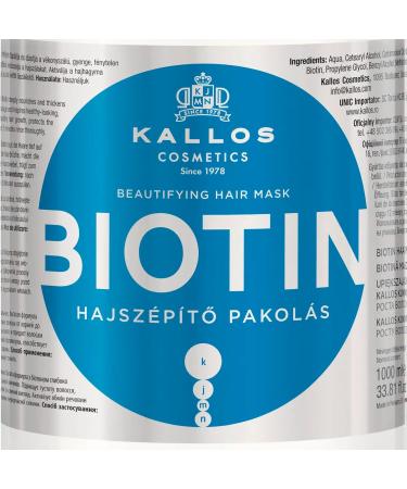 Kallos KJMN Biotin Hair Mask 1000 ml | Nourish & Strengthen Hair | International Shipping - Buy Online on GoSupps.com