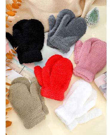 6 Pairs Kids Magic Stretch Mittens - Thermal Winter Gloves for Boys Girls 1-4 Years - Mixed Color - Buy Online on GoSupps.com