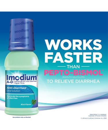 Imodium A-D Liquid Anti-Diarrheal Medicine - Mint Flavor - 8 fl. oz - Buy Online on GoSupps.com