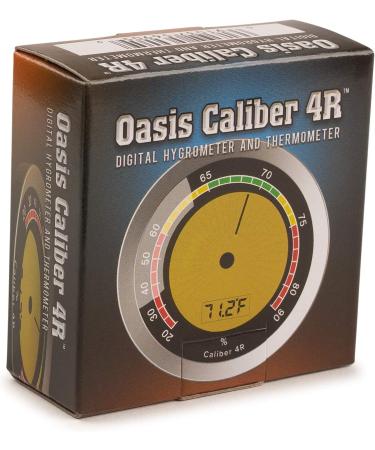 Caliber 4R Silver Digital/Analog Hygrometer by Western Humidor - Accurate Digital Precision with Analog Elegance - Buy Online on GoSupps.com