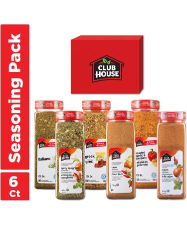 Club House Quality Natural Herbs & Spices Seasoning Pack 6 Count Garlic & Pepper 6 Count (Pack of 1) - Buy Online on GoSupps.com