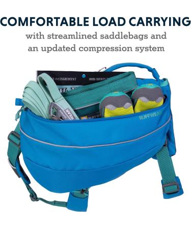 Top Luffwear Approach Pack - Portable Pet Hiking Carrier Bag with Integrated Dishes & Bags - Blue Dusk (Small) - Ideal for Camping & Outdoor Adventures - Buy Online on GoSupps.com