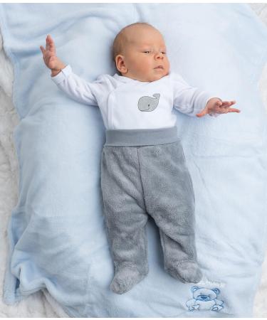 Playshoes Unisex Kid's Kuschelfleece-Hose | Cuddly Fleece Trousers 74 | Grey | Warm and Cozy - Buy Online on GoSupps.com