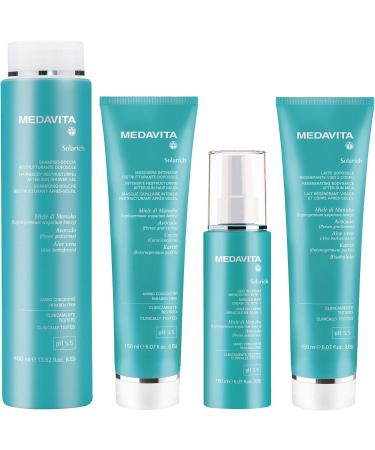 Medavita Solarich Restructuring AfterSun Shower GelShampoo pH 55 for Hair & Body 400ml - Buy Online on GoSupps.com