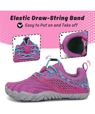 SAGUARO Kids Water Shoes - Quick Dry Aqua Athletic Sneakers for Boys and Girls (Toddler/Little/Big Kid) - Size 12.5 Little Kid - Purple/Stripe - Buy Online on GoSupps.com