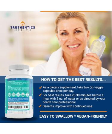 TRUTHENTICS Bye-Bye Stress - Stress & Mood Support Supplement for Women with Ashwagandha GABA Lemon Balm L-Theanin & Vitamin B Complex - Vegan - 60 Capsules - Buy Online on GoSupps.com