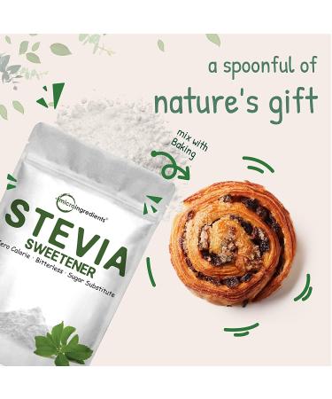 Stevia Sweetener Powder 4lbs (64oz) | Keto-Friendly 0 Calorie Sugar Substitute | Natural Sweetener with Reb-A Extract | Non-GMO & Vegan - Buy Online on GoSupps.com
