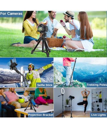 69 Camera Tripod - Patented 3-Way Swivel Portable Phone Stand - Professional Aluminum Alloy Monopod for Canon Nikon GoPro DSLR DV Smartphone - Buy Online on GoSupps.com