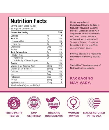 Collagen Peptides Protein Powder for Women PCOS Supplement Formulated with Inositol Ashwagandha & Turmeric Supports Thicker Healthy Hair Skin Nail Muscle & Weight Goals Vanilla by VITA-PCOS - Buy Online on GoSupps.com